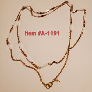 1 Double length Gold Chain, item # A-1191, wt.  37 grams.